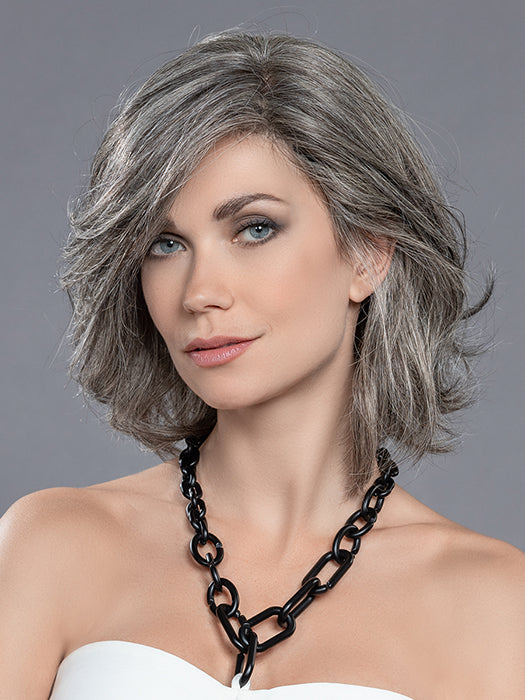 CATCH MONO II by ELLEN WILLE in SALT/PEPPER MIX 39.51.44 | Darkest Brown and Black/Dark Brown with Grey Blend *This image has been styled*