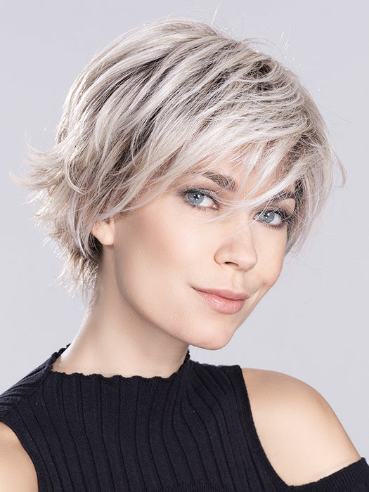 RELAX by ELLEN WILLE in METALLIC BLONDE ROOTED 60.101.51 | Pearl White, Pearl Platinum with Dark and Lightest Brown and Grey Blend with Shaded Roots