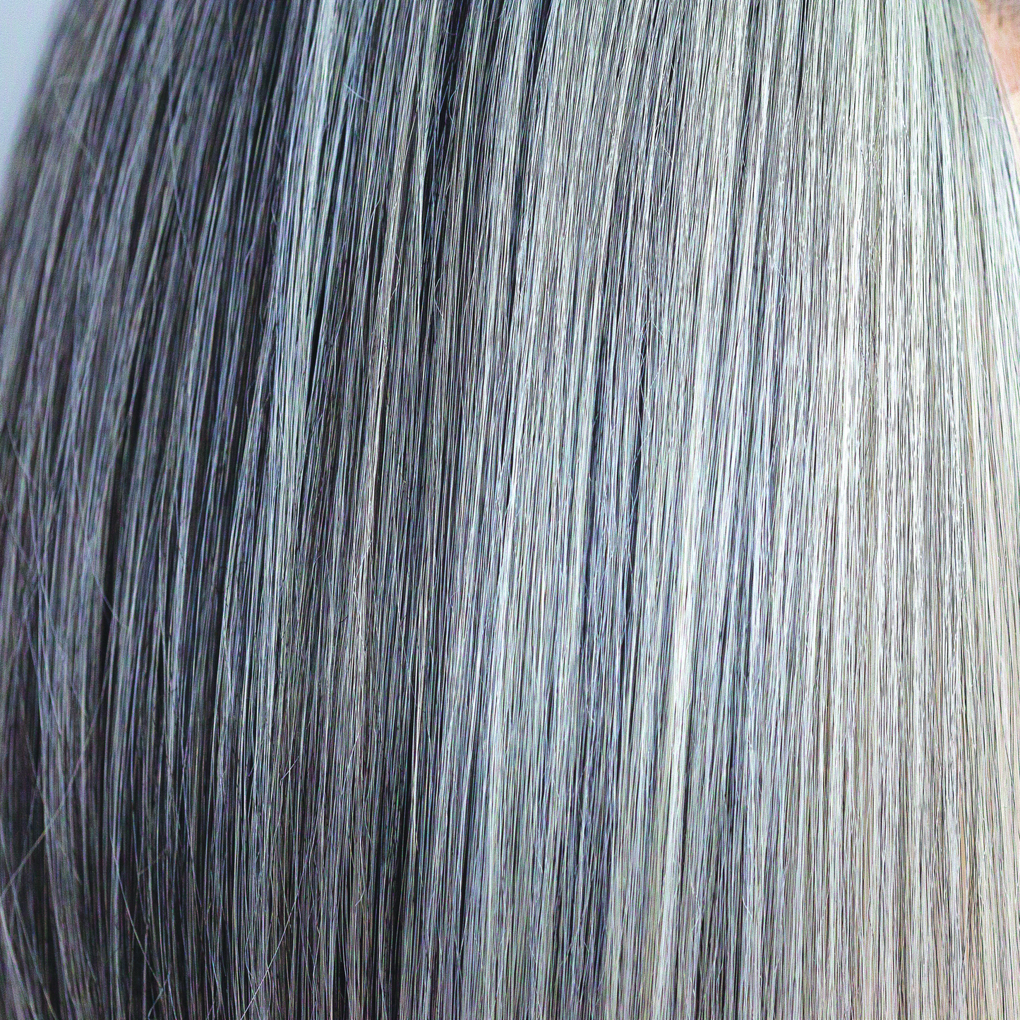 Canyon Stone - A natural grey color with many different shades running throughout. This opulent blend has a whole host of tones including slate, white, pewter, silver and steal. A much favored option and suits all ages and skin tones and is one of our high heat colors.