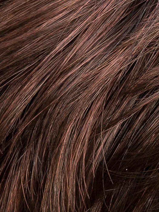 DARK CHOCOLATE ROOTED 4.33.2 | Dark Brown base with Light Reddish Brown Highlights with Dark Roots
