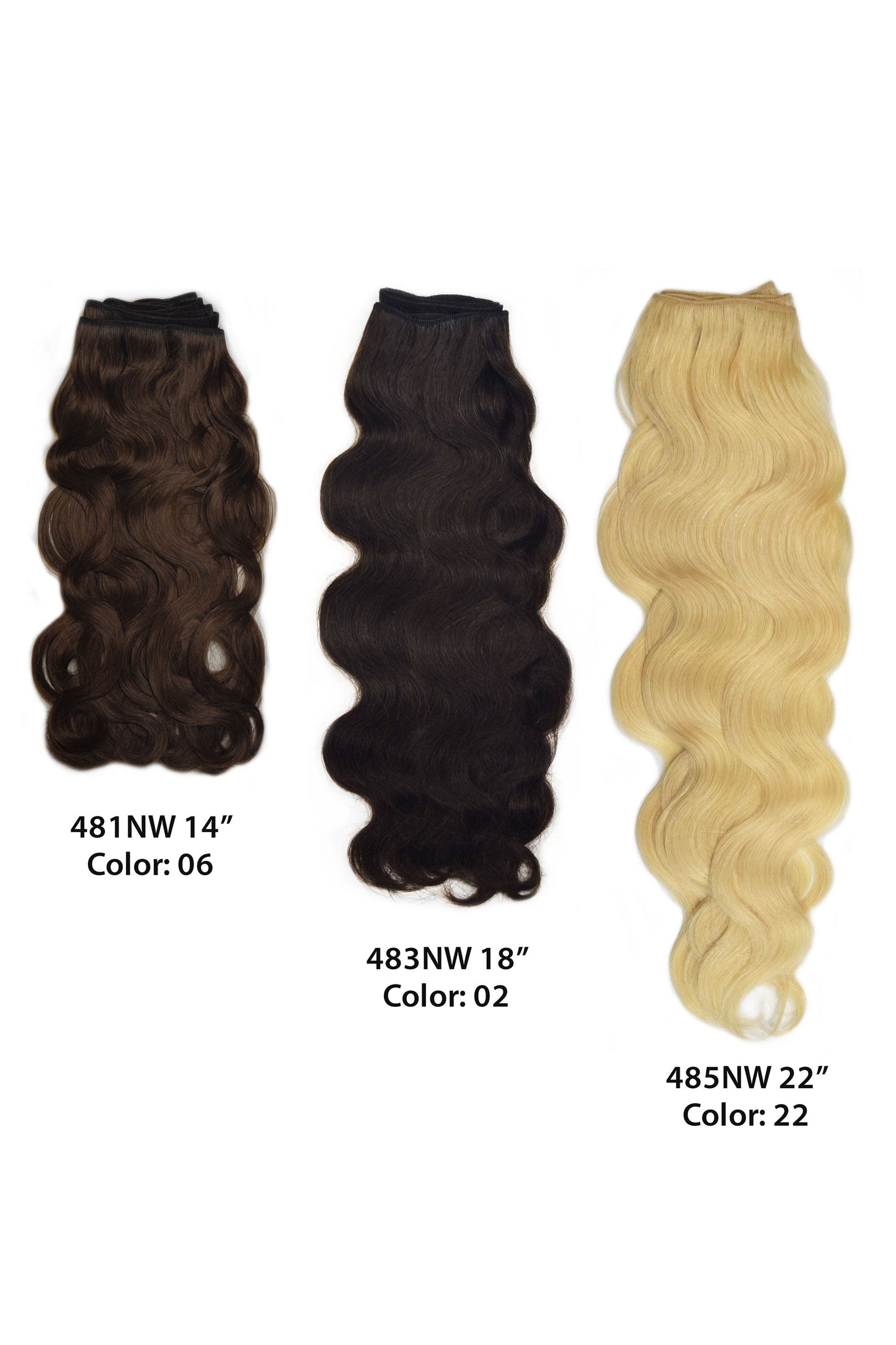 481NW Super Remy Natural Wave 14" by WIGPRO: Human Hair Extension