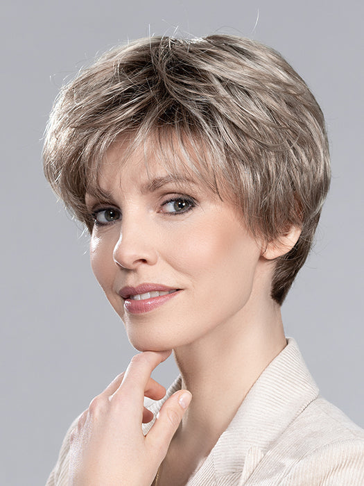 GOLD by ELLEN WILLE in SAND MULTI ROOTED 24.14.22 | Lightest Ash Blonde and Medium Ash Blonde with Light Neutral Blonde Blend and Shaded Roots