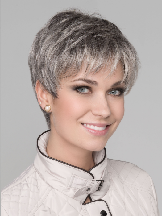 GINGER by ELLEN WILLE in STONEGREY MIX 58.51.56 | Blend of Medium Brown Silver Grey and white