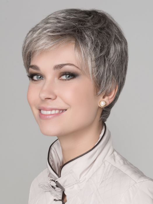 GINGER by ELLEN WILLE in STONEGREY MIX 58.51.56 | Blend of Medium Brown Silver Grey and white