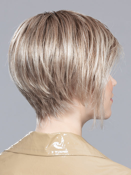 RICH MONO by ELLEN WILLE in PEARL BLONDE ROOTED 49,101.14 | Dark Ash Blonde Blended with Grey and Pearl Platinum and Medium Ash Blond Blend with Shaded Roots