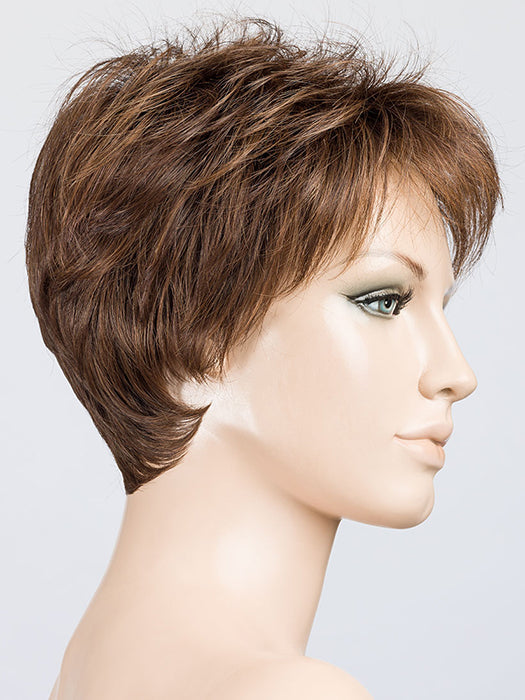 CHOCOLATE ROOTED 830.27.6 | Dark/Medium Brown blended with Light Auburn and Dark Strawberry Blonde and Shaded Roots 