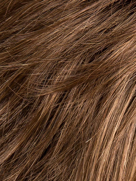 MOCCA ROOTED 830.12.27 | Medium Brown Blended with Light Auburn, Lightest Brown, and Dark Strawberry Blonde Blend with Shaded Roots