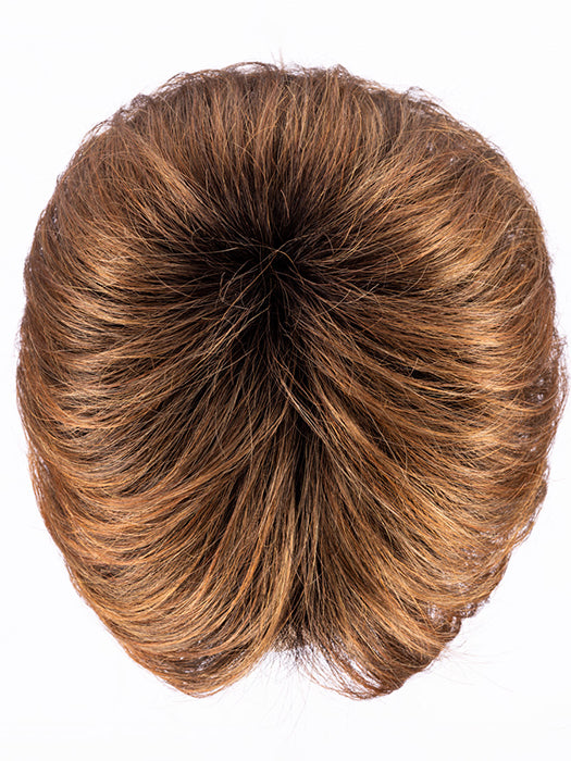 HAZELNUT ROOTED 830.27.31 | Medium Brown blended with Light Auburn, Dark Strawberry Blonde and Light Reddish Auburn Blend with Shaded Roots