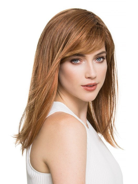 CARRIE by ELLEN WILLE in SAFRAN RED ROOTED 130.29.33 | Dark Copper Red, Copper Red, and Light Copper Red Blend with Dark Auburn Roots