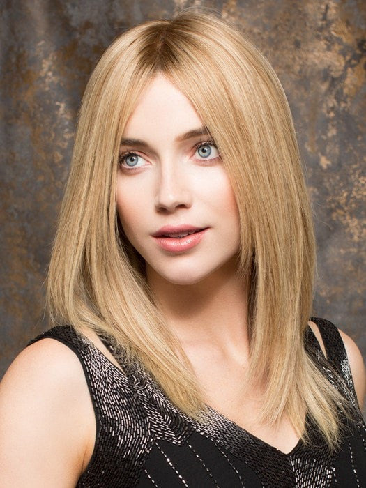 EMOTION by ELLEN WILLE in SANDY BLONDE ROOTED 20.22.16 | Light Strawberry Blonde, Light Neutral Blonde and Medium Blonde Blend with Shaded Roots