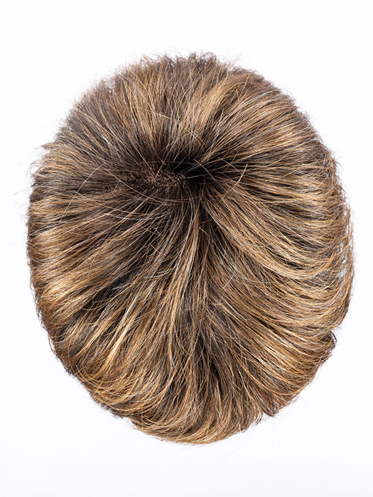 HAZELNUT ROOTED 830.31.6 | Medium Brown Blended with Light Auburn and Light Reddish Auburn with Dark Brown Blend and Shaded Roots