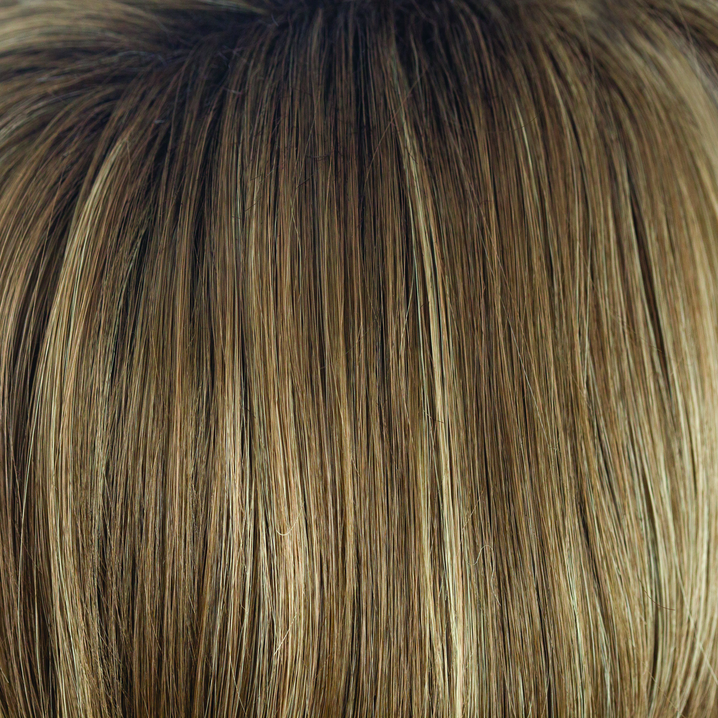 Honey Wheat-R  -  This wheaty rooted wonder suites all ages and skin tones. The chocolate brown root of Honey Wheat-R has regrowth graduates into the mid lengths and ends. Full of gentle slices of honey cream and blond wheaty tones.