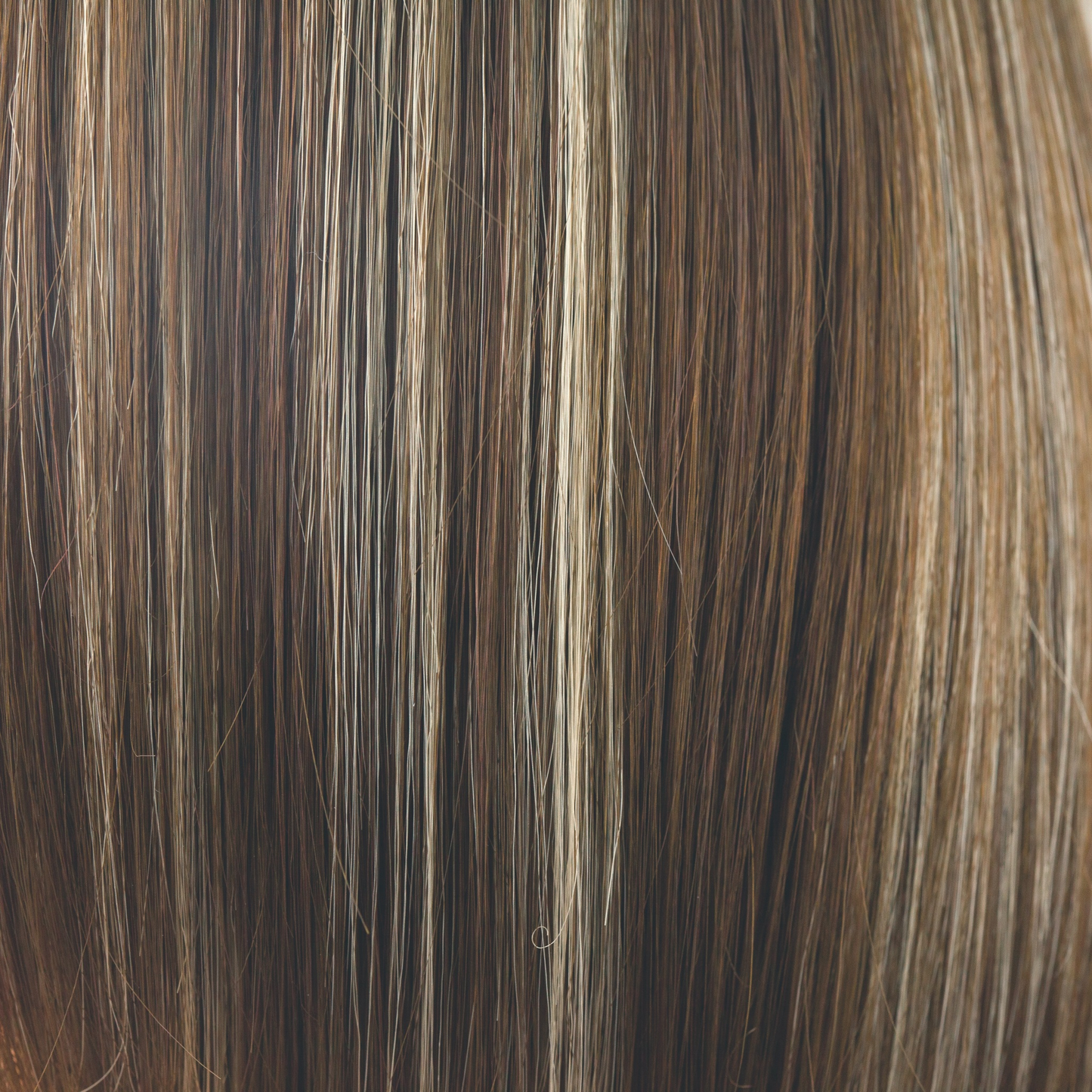 Iced Mocha  -  Based with our Medium Brown color with added cool light blond highlights. This dynamic color is suitable for both light and dark tone enthusiasts!
