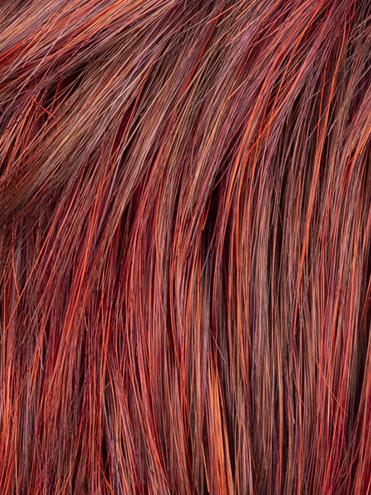 HOT FLAME MIX 132.133 | Bright Cherry Red and Dark Burgundy Mix